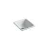 17" top-/undermount single-bowl bar sink