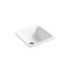 21" top-/undermount single-bowl bar sink