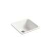 21" top-/undermount single-bowl bar sink