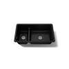 Smart Divide(R) 33" top-/undermount double-bowl kitchen sink