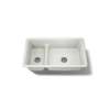 Smart Divide(R) 33" top-/undermount double-bowl kitchen sink