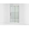 78" H sliding shower door with 3/8"-thick glass