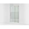 78" H sliding shower door with 3/8"-thick glass