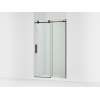 Sliding shower door, 78" H x 44-1/8 - 47-7/8" W, with 3/8" thick Crystal Clear glass