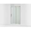 Sliding shower door, 78" H x 44-1/8 - 47-7/8" W, with 3/8" thick Crystal Clear glass