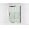 78" sliding shower door with 3/8"-thick glass