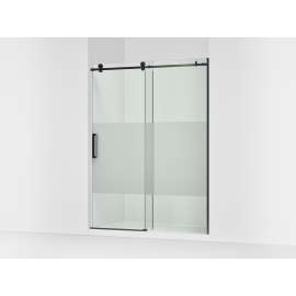 78" sliding shower door with 3/8"-thick glass