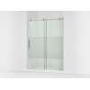 78" sliding shower door with 3/8"-thick glass