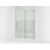 78" sliding shower door with 3/8"-thick glass