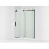 Sliding shower door, 78" H x 56-1/8 - 59-7/8" W, with 3/8" thick Crystal Clear glass