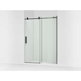 Sliding shower door, 78" H x 56-1/8 - 59-7/8" W, with 3/8" thick Crystal Clear glass