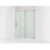 Sliding shower door, 78" H x 56-1/8 - 59-7/8" W, with 3/8" thick Crystal Clear glass