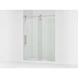 80-7/8" H sliding shower door with 3/8"-thick glass