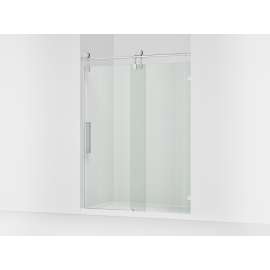 80-7/8" H sliding shower door with 3/8"-thick glass