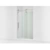 80-7/8" H sliding shower door with 3/8"-thick glass