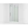 80-7/8" H sliding shower door with 3/8"-thick glass