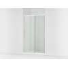77" H sliding shower door with 3/8"-thick glass