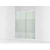 77" H sliding shower door with 3/8"-thick glass
