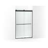 Frameless sliding shower door, 77-9/16" H x 44-5/8 - 47-5/8" W, with 5/16"-thick Crystal Clear glass