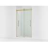 Frameless sliding shower door, 81-5/8" H x 44-5/8 - 47-5/8" W, with 3/8"-thick Crystal Clear glass