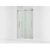 Frameless sliding shower door, 81-5/8" H x 44-5/8 - 47-5/8" W, with 3/8"-thick Crystal Clear glass