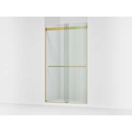 Frameless sliding shower door, 81-5/8" H x 44-5/8 - 47-5/8" W, with 3/8"-thick Crystal Clear glass