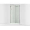 Frameless sliding shower door, 81-5/8" H x 44-5/8 - 47-5/8" W, with 3/8"-thick Crystal Clear glass