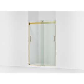 Sliding shower door, 74" H x 44-11/16 - 47-5/8" W, with 1/4" thick Crystal Clear glass