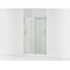 Sliding shower door, 74" H x 44-11/16 - 47-5/8" W, with 1/4" thick Crystal Clear glass
