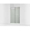 Sliding shower door, 74" H x 44-5/8 - 47-5/8" W, with 1/4" thick Frosted glass