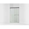 Sliding shower door, 70" H x 44-5/8 - 47-5/8" W, with 5/16" thick Crystal Clear glass