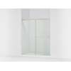 Sliding shower door, 70" H x 56-5/8 - 59-5/8" W, with 5/16" thick Crystal Clear glass