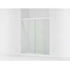 Sliding shower door, 70" H x 56-5/8 - 59-5/8" W, with 5/16" thick Crystal Clear glass