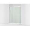 76" H sliding shower door with 5/16"-thick glass
