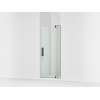Pivot shower door, 70" H x 27-5/16 - 31-1/8" W, with 1/4" thick Crystal Clear glass