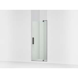 Pivot shower door, 70" H x 27-5/16 - 31-1/8" W, with 1/4" thick Crystal Clear glass