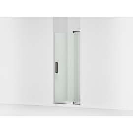 Pivot shower door, 74" H x 27-5/16 - 31-1/8" W, with 5/16" thick Crystal Clear glass