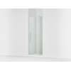 Pivot shower door, 74" H x 31-1/8 - 36" W, with 5/16" thick Crystal Clear glass