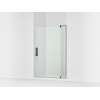 70" H pivot shower door with 5/16"-thick glass