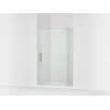 70" H pivot shower door with 5/16"-thick glass