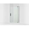 Pivot shower door, 74" H x 43-1/8 - 48" W, with 5/16" thick Crystal Clear glass