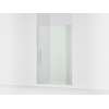 Pivot shower door, 74" H x 43-1/8 - 48" W, with 5/16" thick Crystal Clear glass