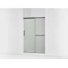 Sliding shower door, 70-1/2" H x 44-1/4 - 47-5/8" W, with 1/4" thick Frosted glass