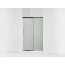 Sliding shower door, 70-1/2" H x 44-1/4 - 47-5/8" W, with 1/4" thick Frosted glass