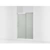 Sliding shower door, 70-1/2" H x 44-1/4 - 47-5/8" W, with 1/4" thick Frosted glass