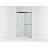 Sliding shower door, 70-1/2" H x 44-1/4 - 47-5/8" W, with 1/4" thick Crystal Clear glass