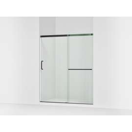 Sliding shower door, 70-1/2" H x 56-1/4 - 59-5/8" W, with 1/4" thick Crystal Clear glass