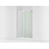 Sliding shower door, 75-1/2" H x 44-1/4 - 47-5/8" W, with heavy 5/16" thick Crystal Clear glass