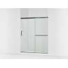 Tall 75-1/2" H sliding shower door with 5/16"-thick glass