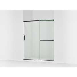 Tall 75-1/2" H sliding shower door with 5/16"-thick glass